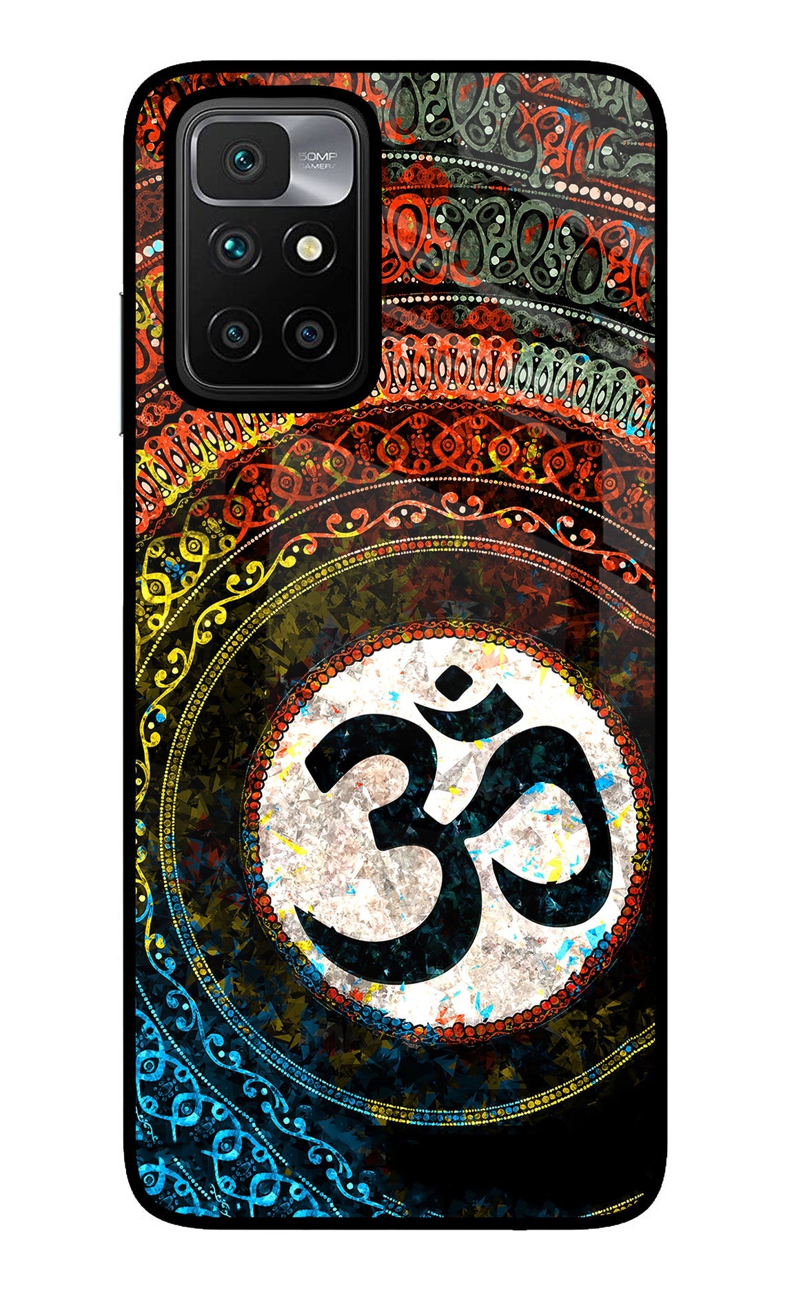 Om Cultural Redmi 10 Prime Glass Case