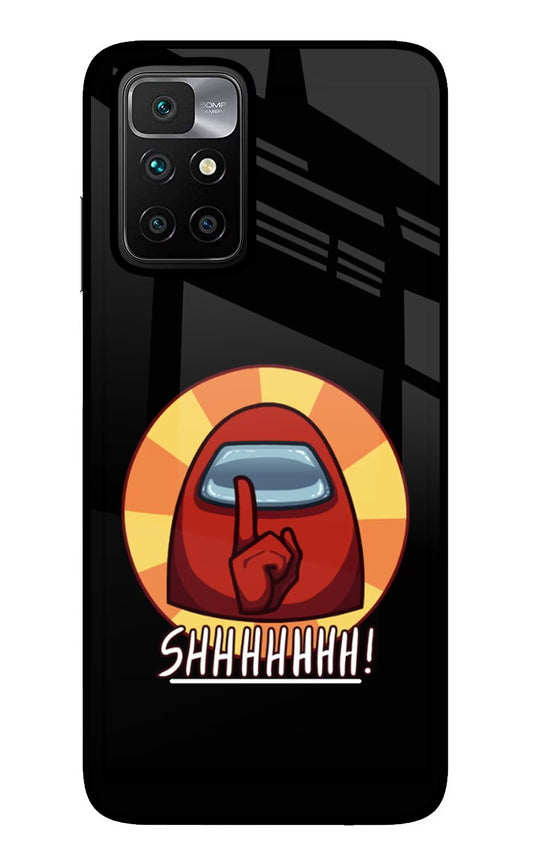 Among Us Shhh! Redmi 10 Prime Glass Case