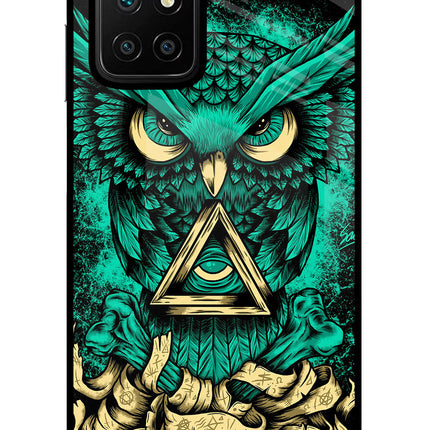 Green Owl Redmi 10 Prime Glass Case