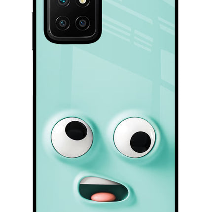 Funny Cartoon Redmi 10 Prime Glass Case Back Cover by Casekaro
