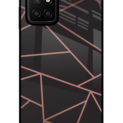 Geometric Pattern Redmi 10 Prime Glass Case Back Cover by Casekaro