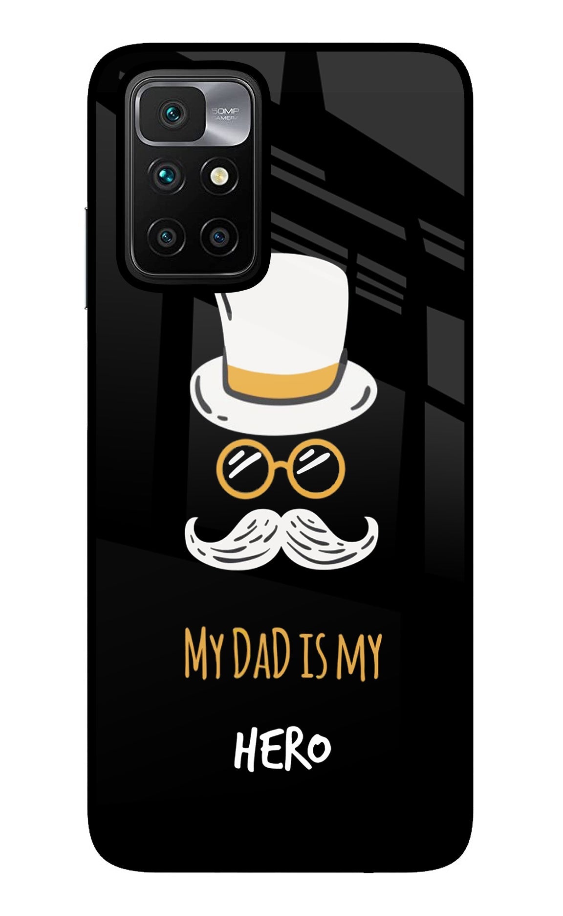 My Dad Is My Hero Redmi 10 Prime Glass Case