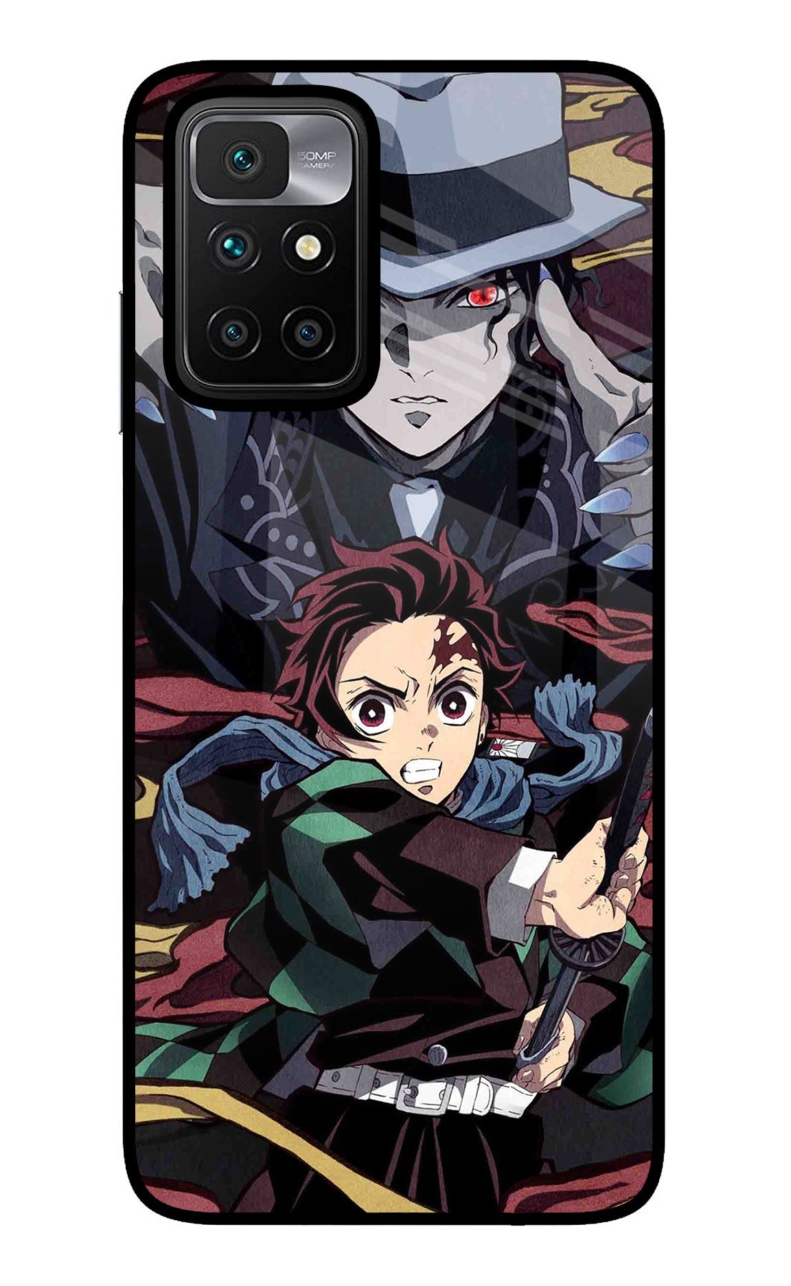 Demon Slayer Redmi 10 Prime Glass Case