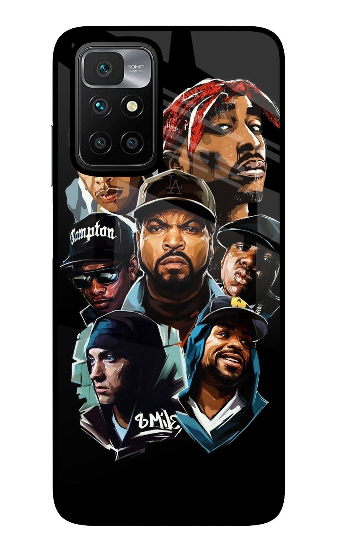 Rappers Redmi 10 Prime Glass Case