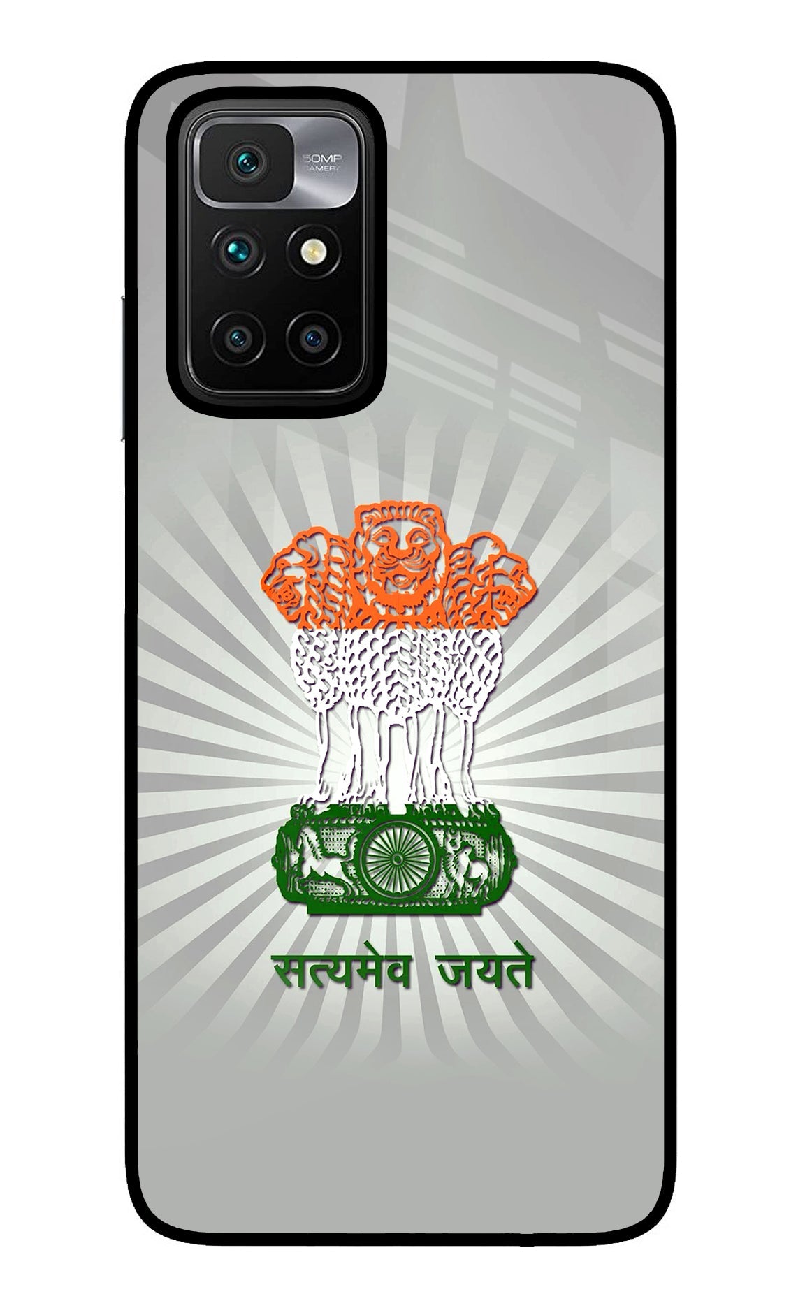 Satyamev Jayate Art Redmi 10 Prime Glass Case