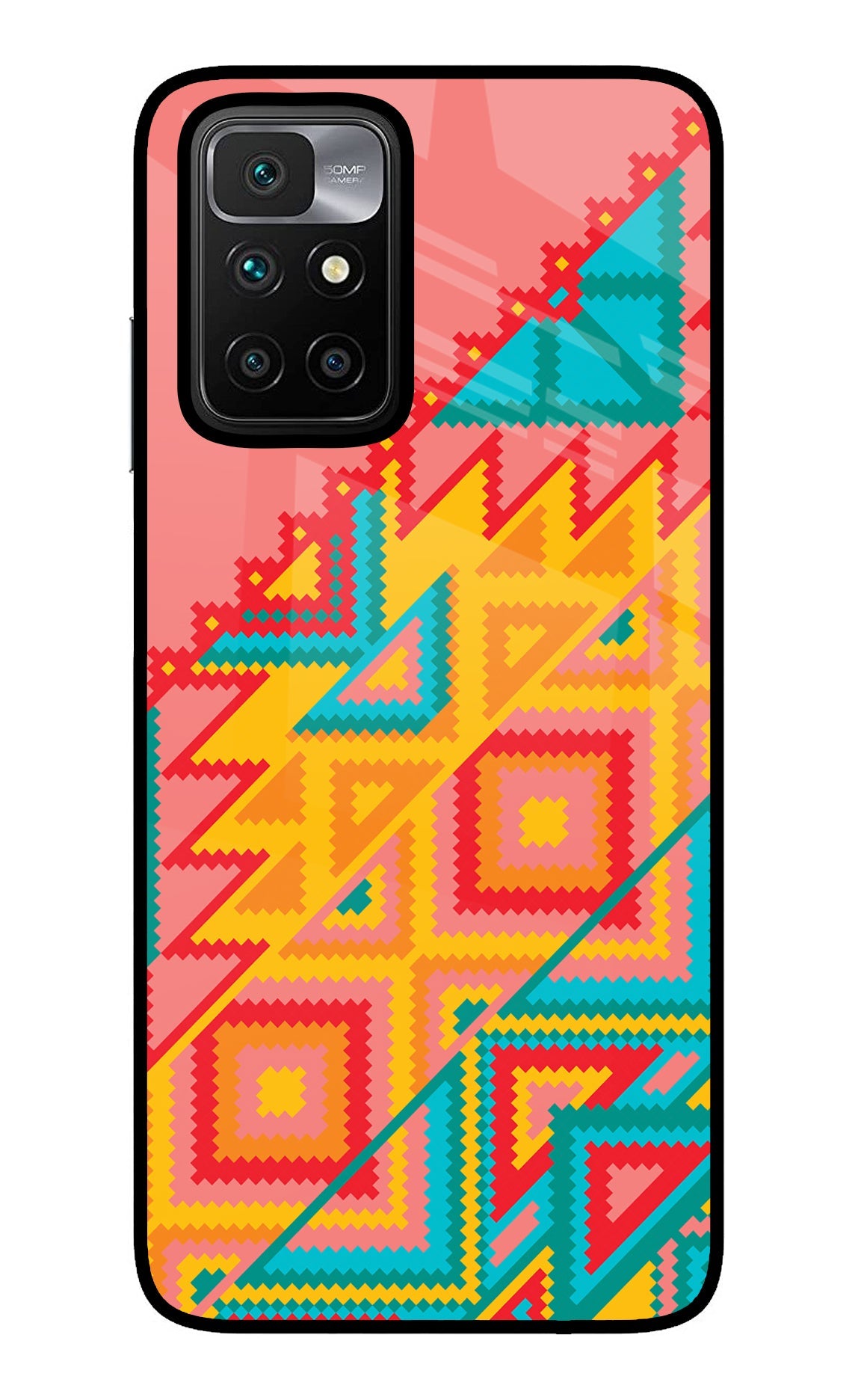 Aztec Tribal Redmi 10 Prime Glass Case