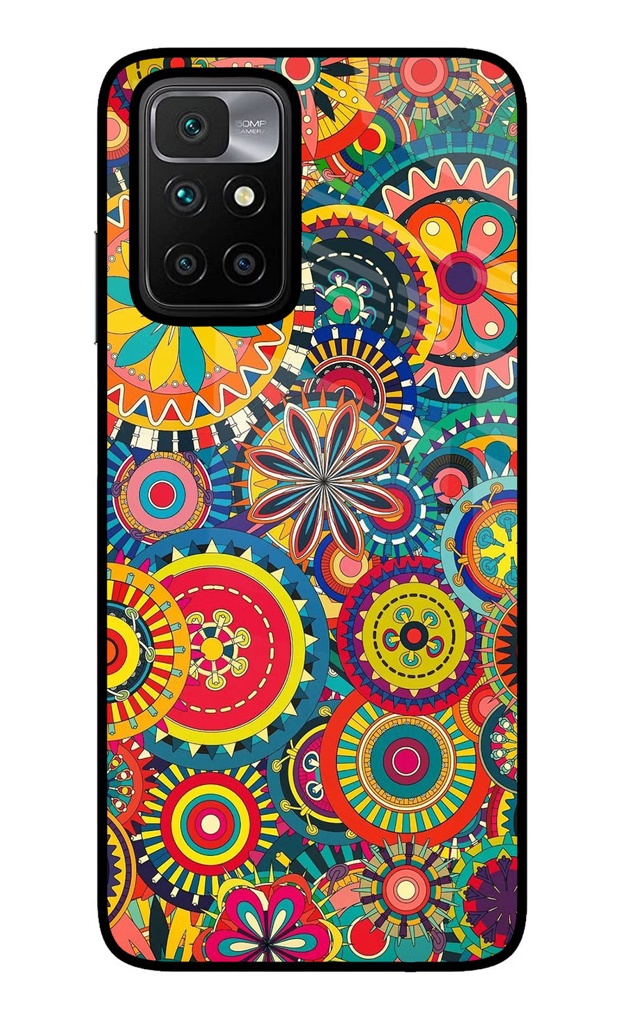 Gol Gol Art Redmi 10 Prime Back Cover, Glass case