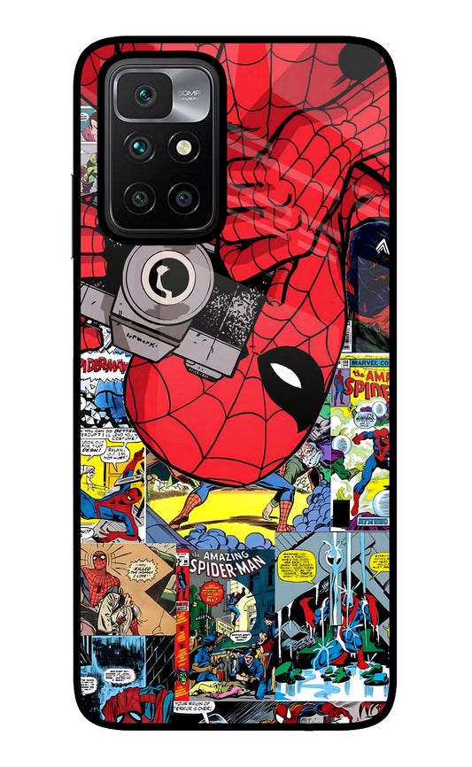 Spider Man Redmi 10 Prime Glass Case