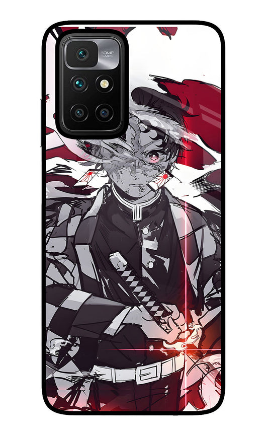 Demon Slayer Redmi 10 Prime Glass Case