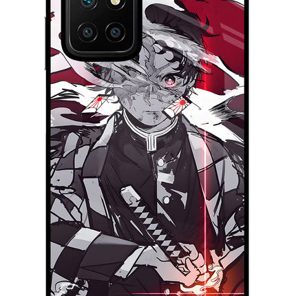 Demon Slayer Redmi 10 Prime Glass Case Back Cover by Casekaro