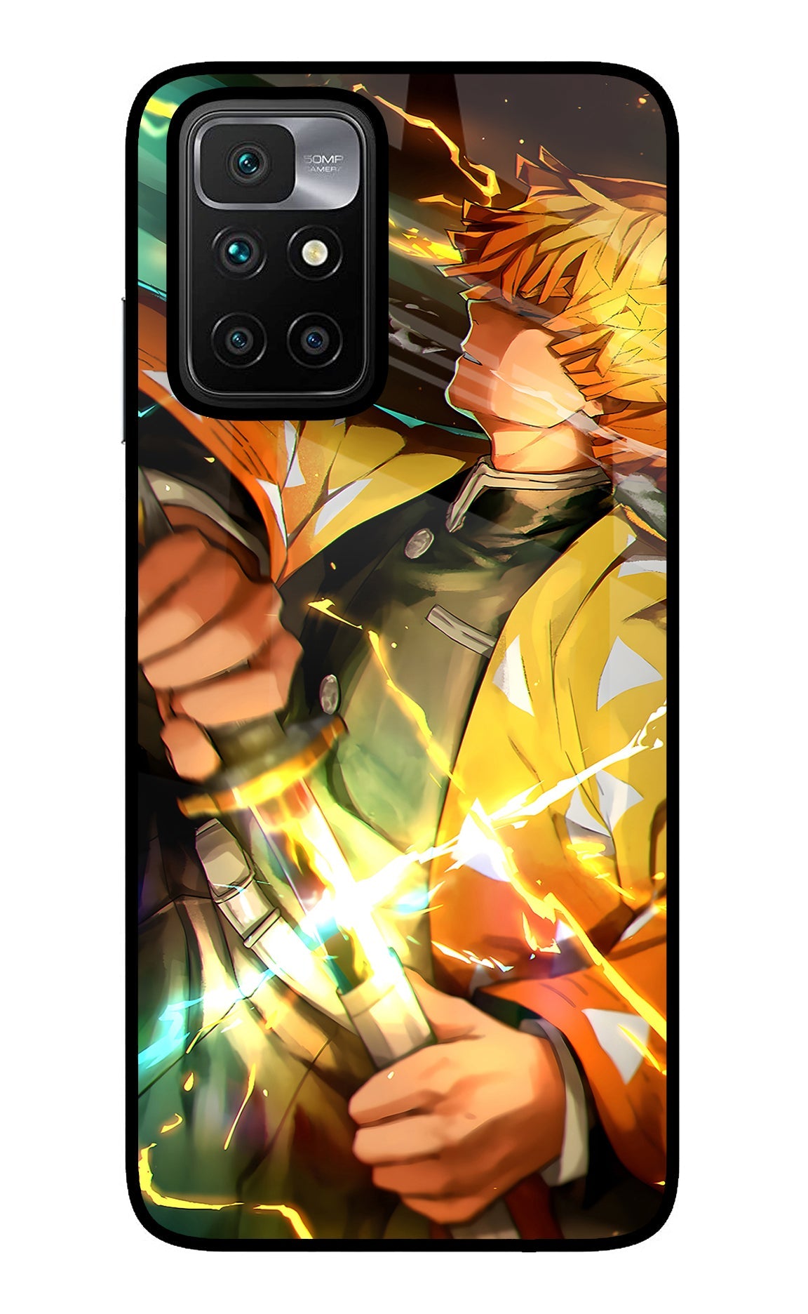 Demon Slayer Redmi 10 Prime Glass Case