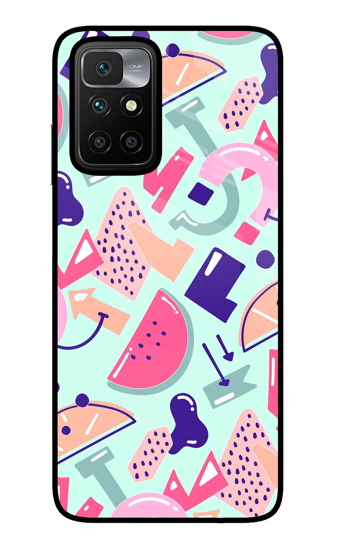 Doodle Pattern Redmi 10 Prime Back Cover