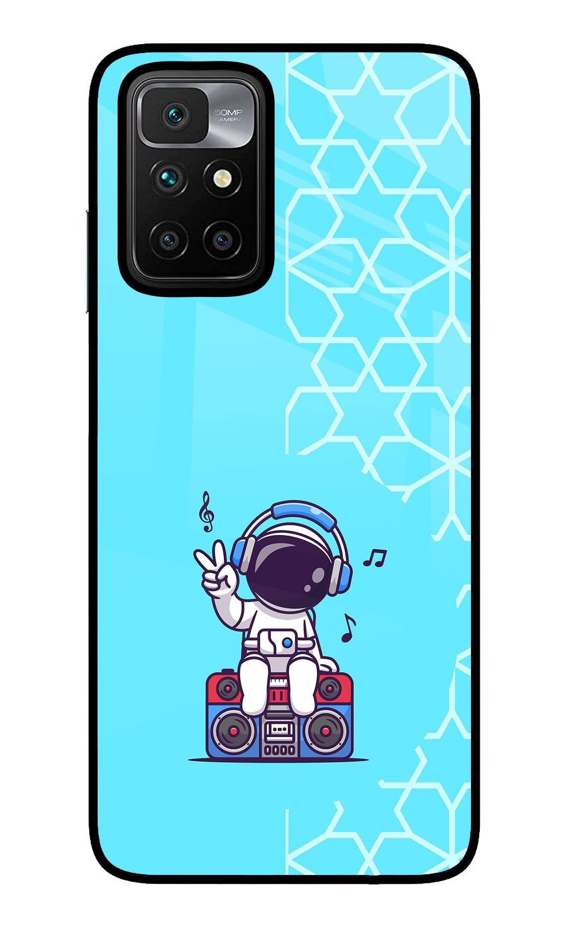 Cute Astronaut Chilling Redmi 10 Prime Back Cover