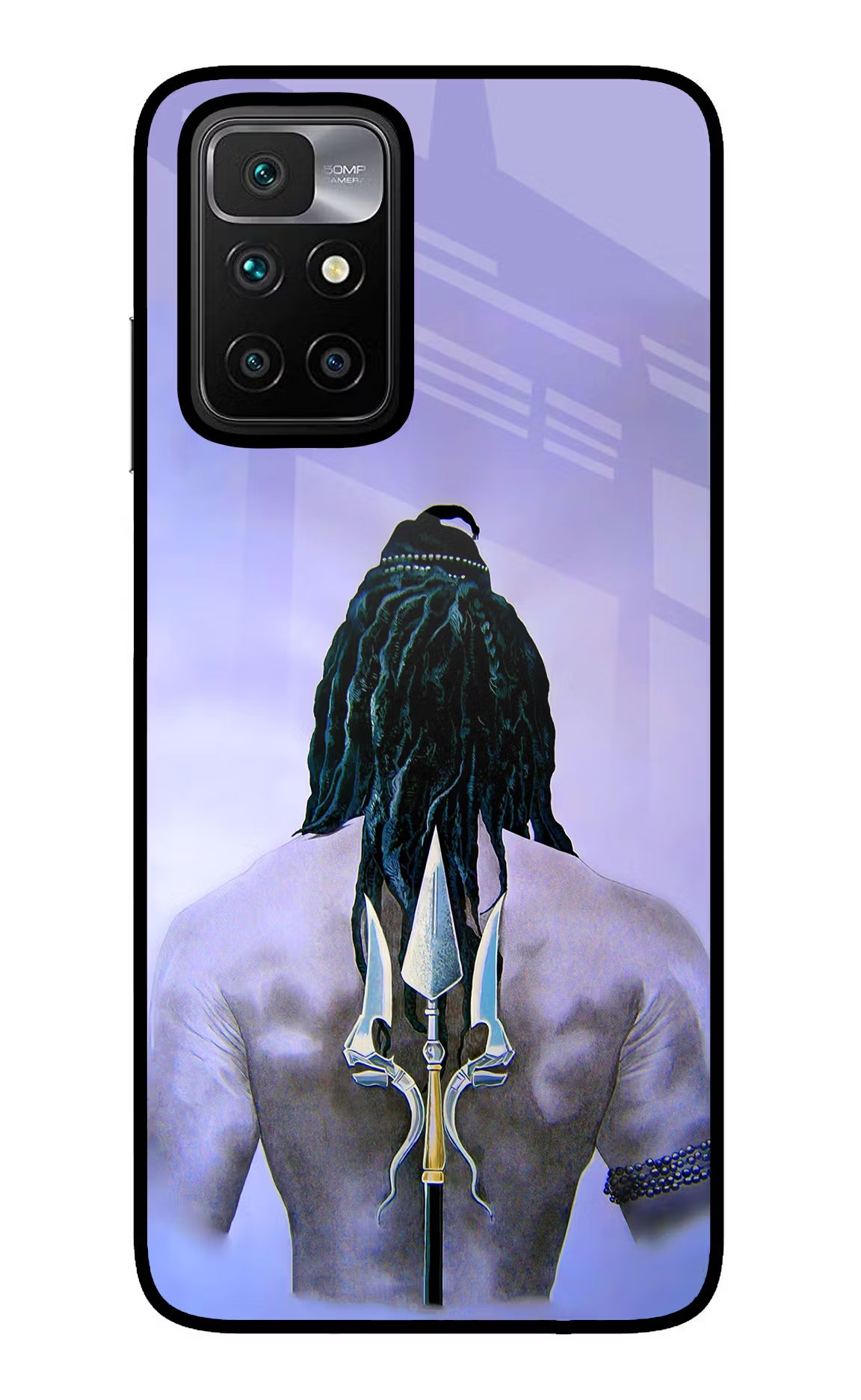 Shiva Redmi 10 Prime Glass Case Back Cover by Casekaro