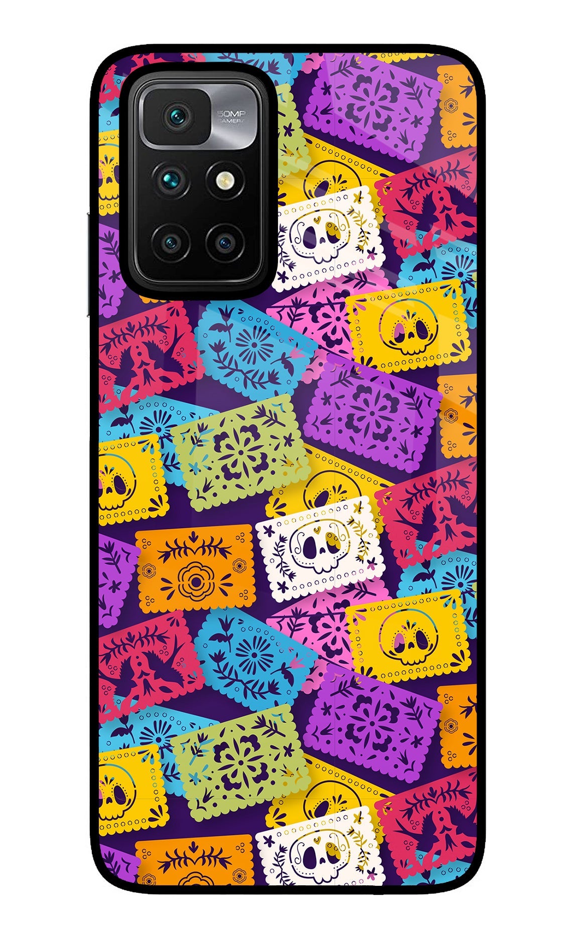 Mexican Pattern Redmi 10 Prime Glass Case