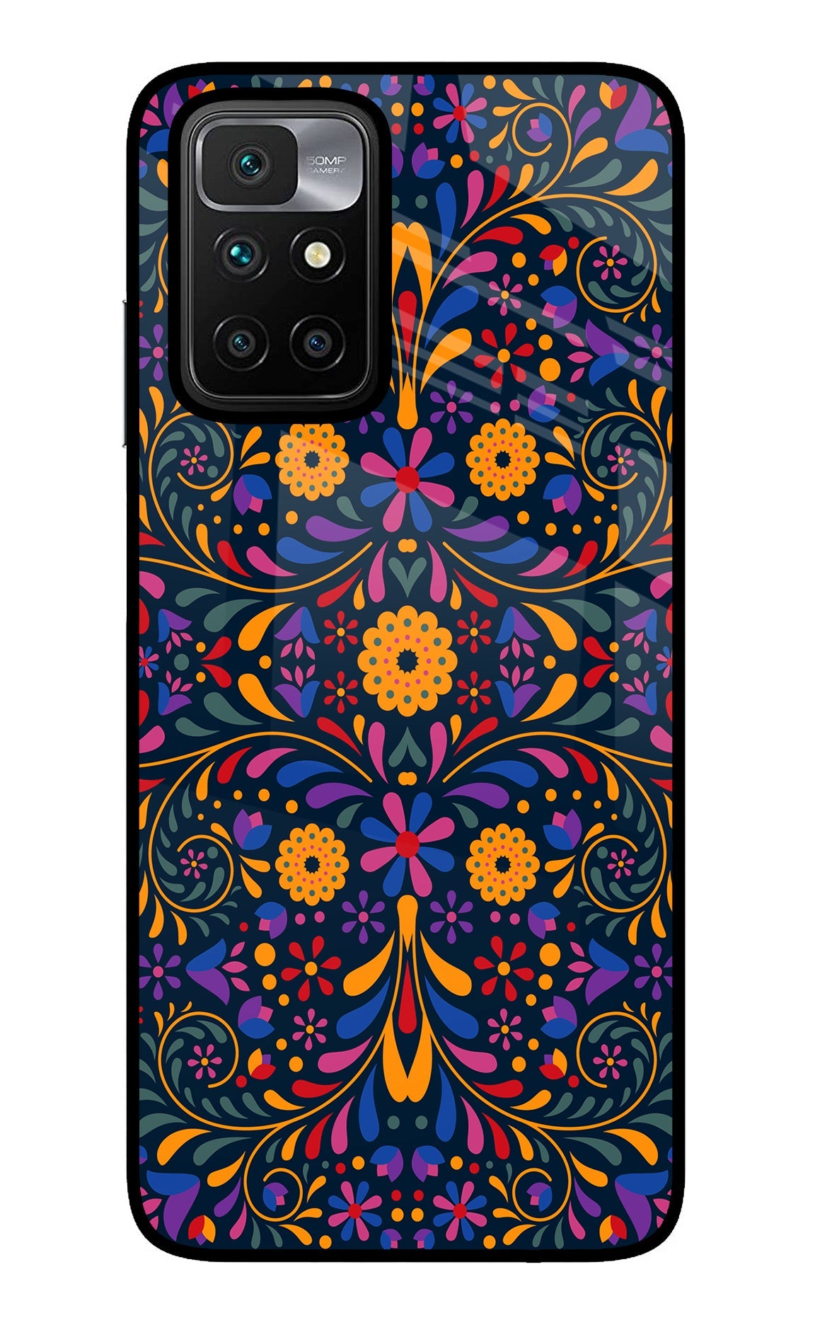 Mexican Art Redmi 10 Prime Glass Case