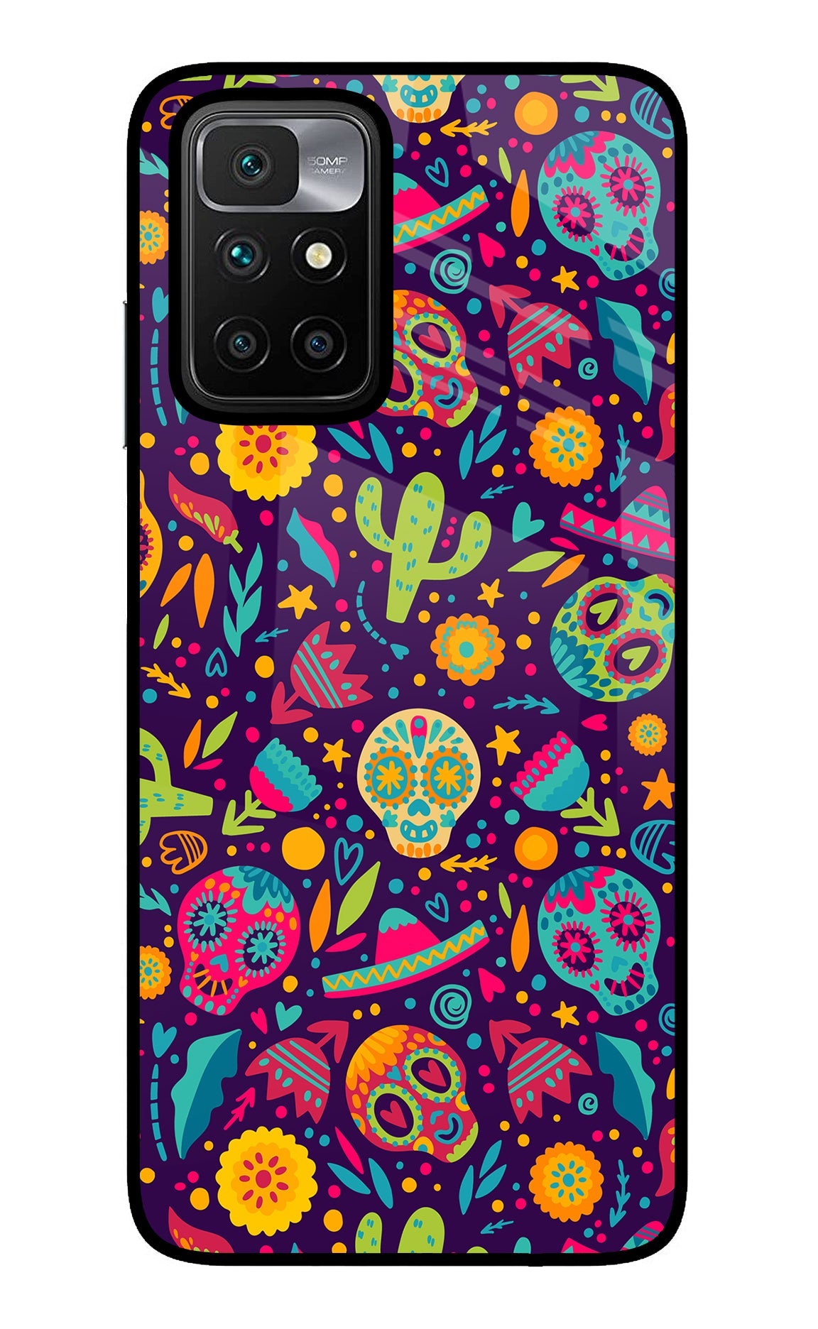 Mexican Design Redmi 10 Prime Glass Case