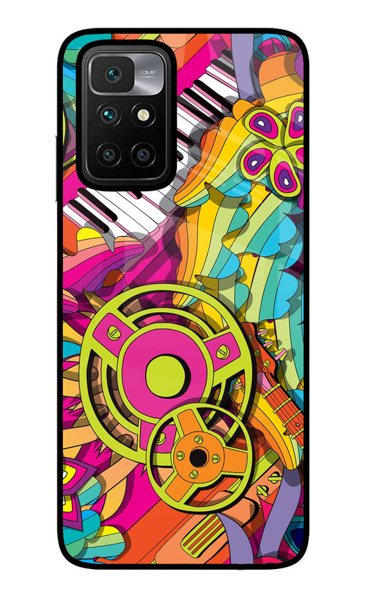 Music Doodle Redmi 10 Prime Glass Case