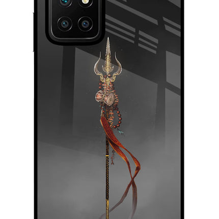 Shiv Trishul Redmi 10 Prime Glass Case Back Cover by Casekaro