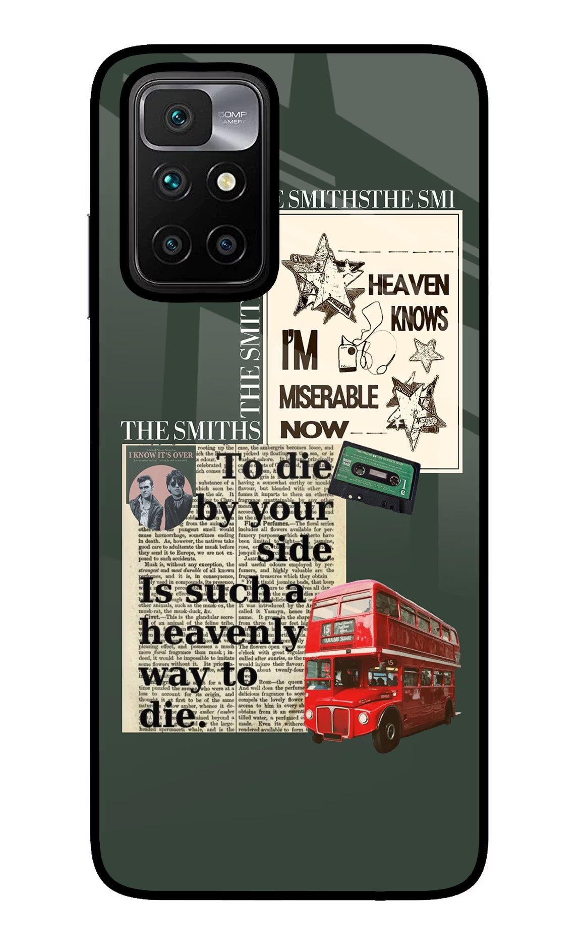 The Smiths Redmi 10 Prime Glass Case Back Cover by Casekaro