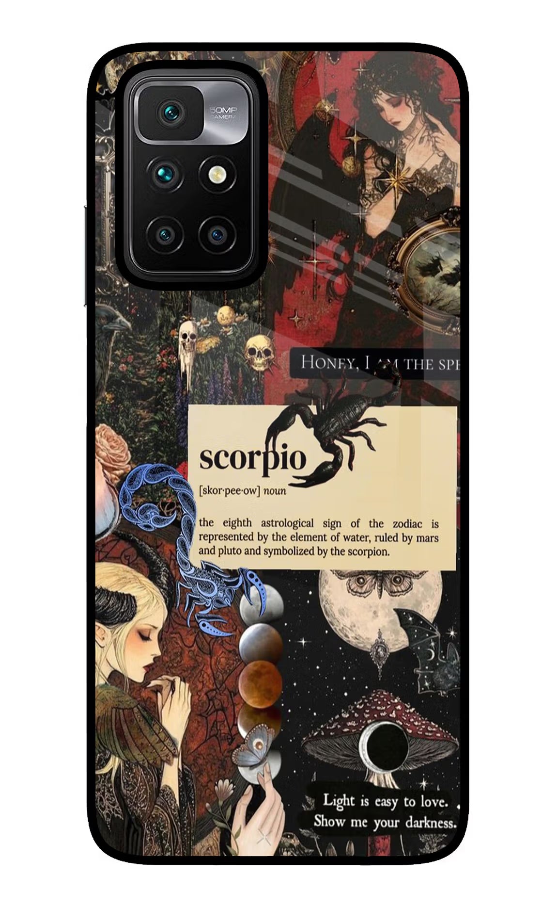 Scorpio Zodiac Redmi 10 Prime Glass Case