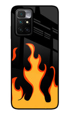 Fired Up – Black Redmi 10 Prime Glass Case