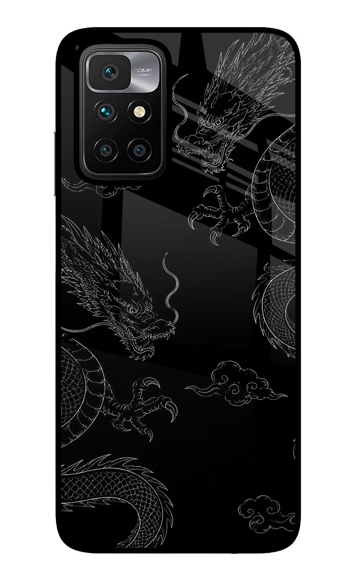 Twin Dragons Redmi 10 Prime Glass Case