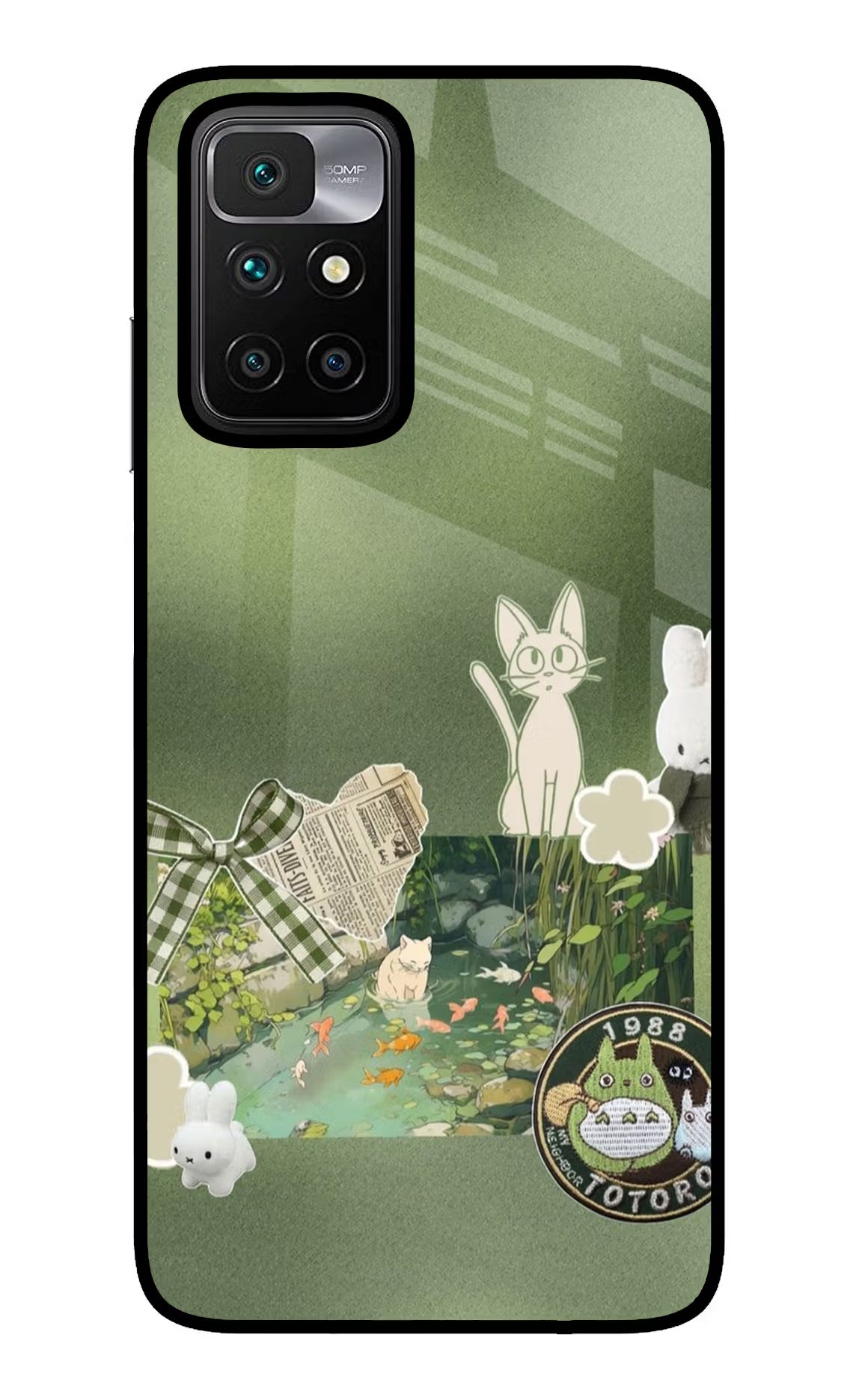 Aesthetic anime Redmi 10 Prime Glass Case