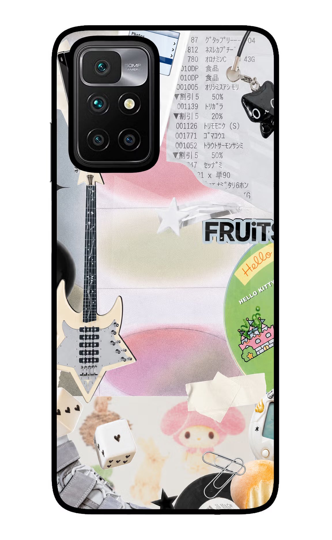 Softcore case Redmi 10 Prime Glass Case Back Cover by Casekaro