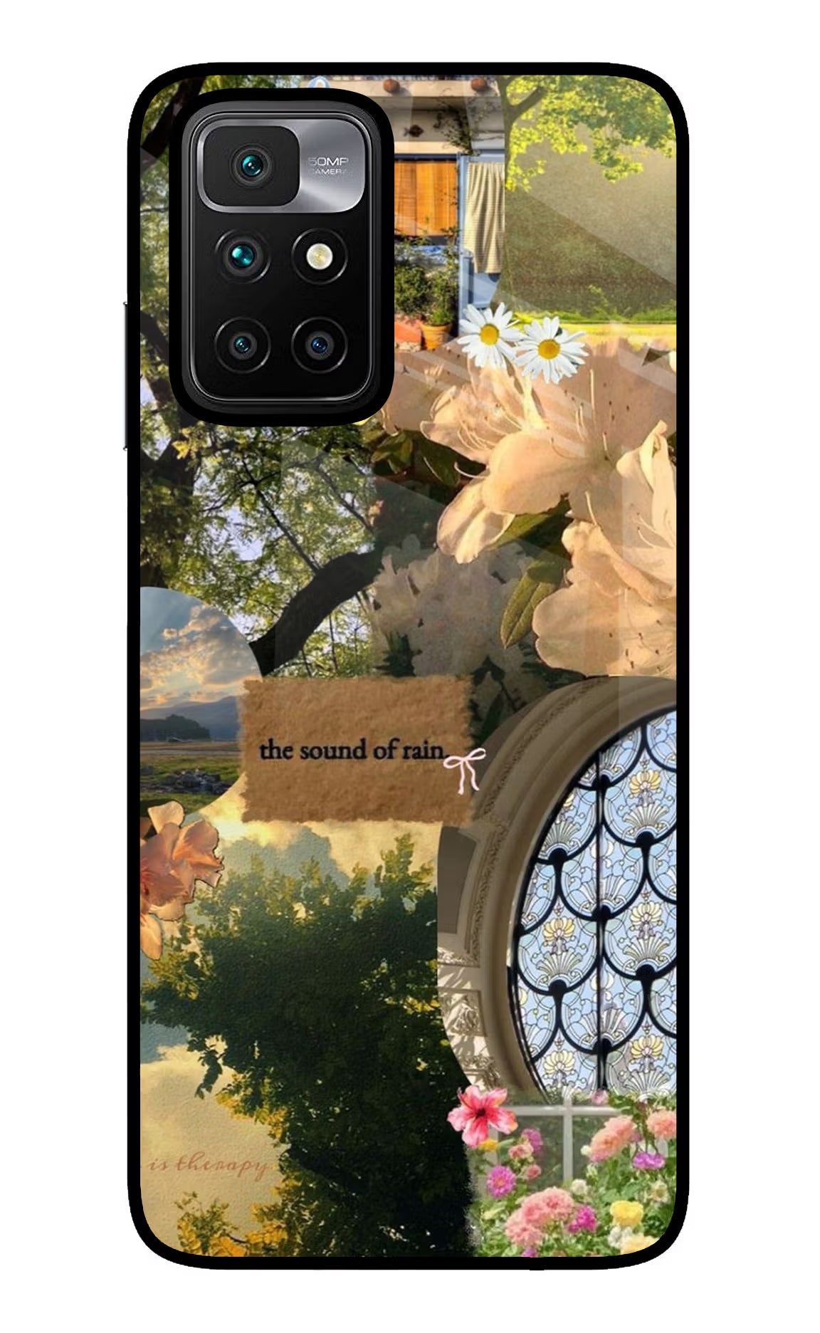 Rain Redmi 10 Prime Glass Case