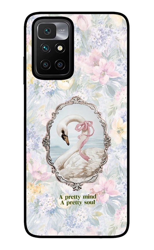 Pretty Mind Pretty Soul Redmi 10 Prime Glass Case