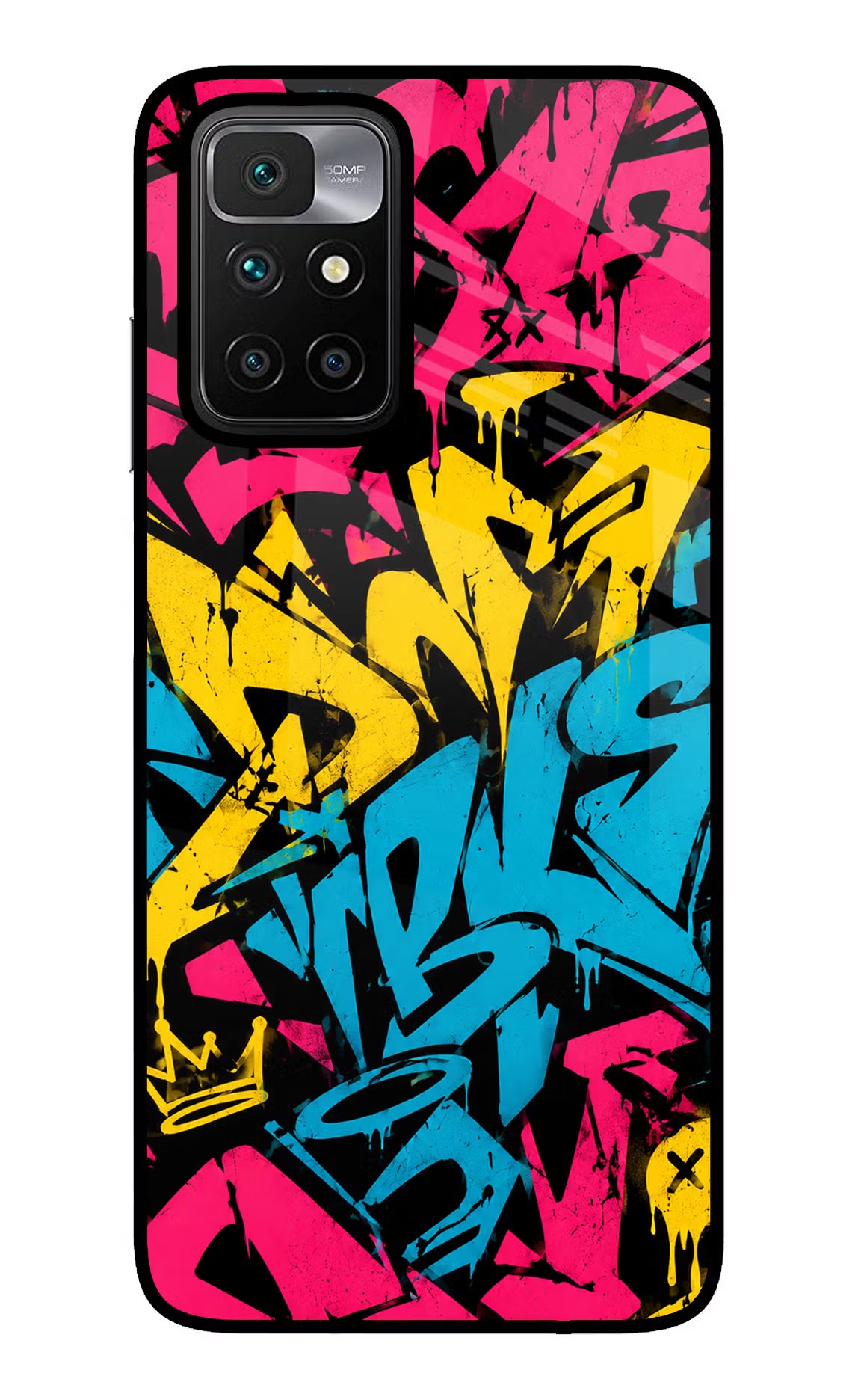 Graffiti Vibe Redmi 10 Prime Glass Case