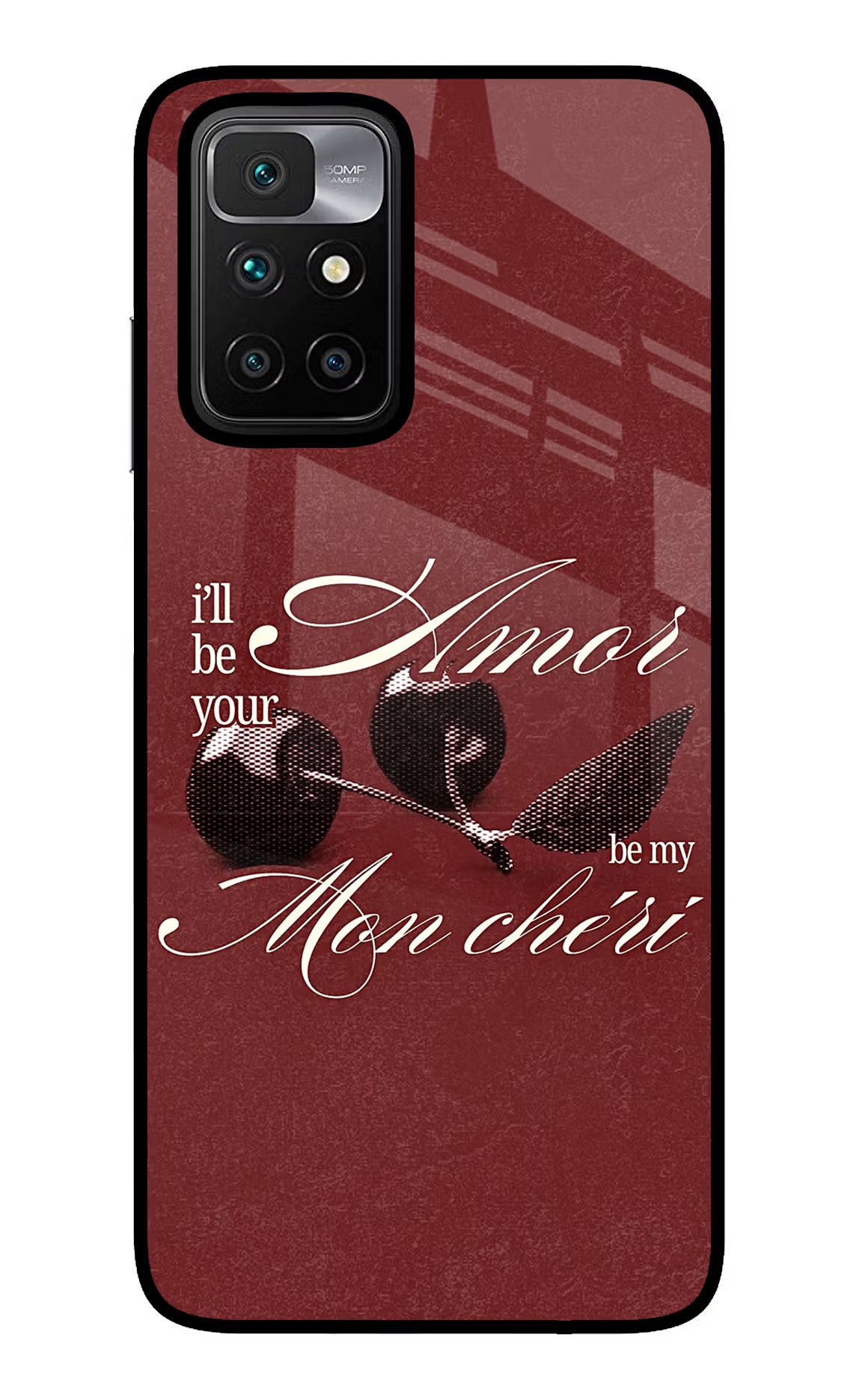 Velvet Cherry Redmi 10 Prime Glass Case
