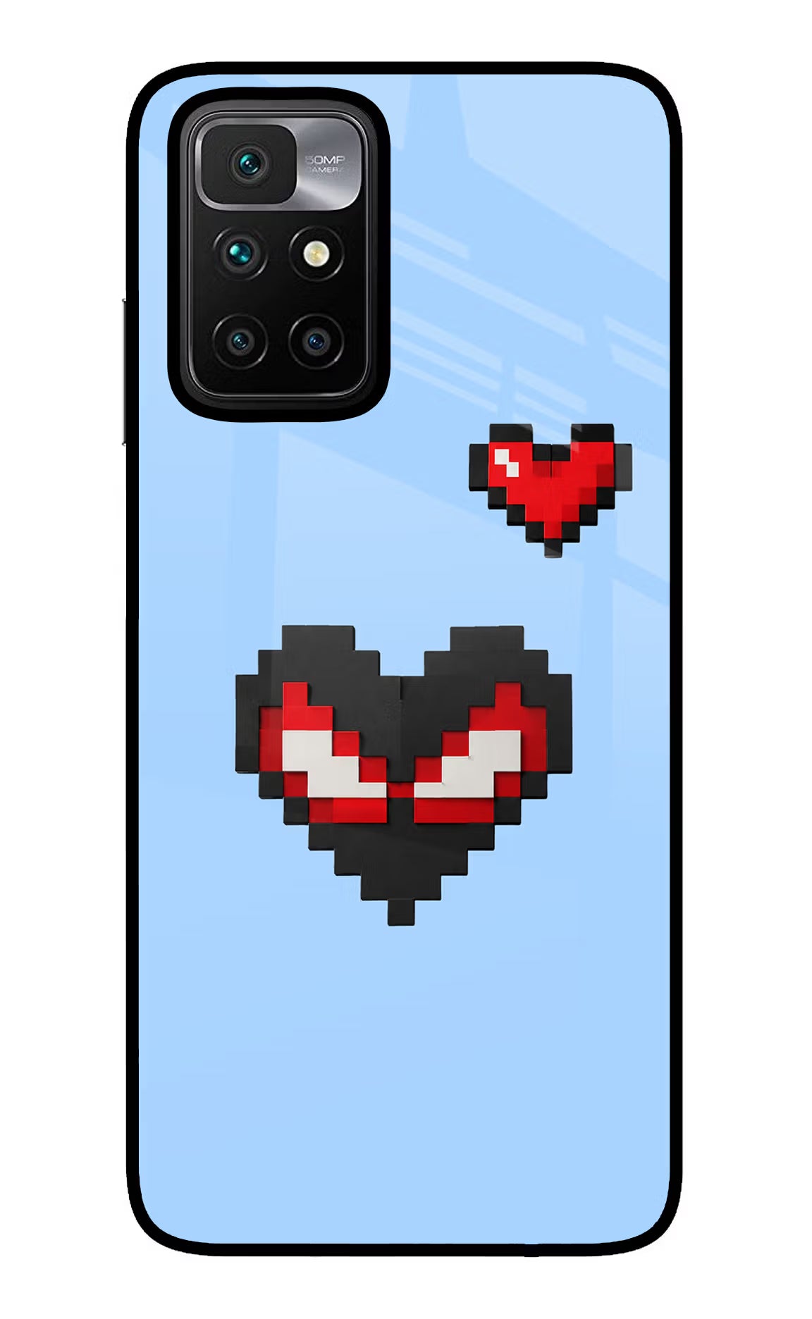 Peter Heart Redmi 10 Prime Glass Case