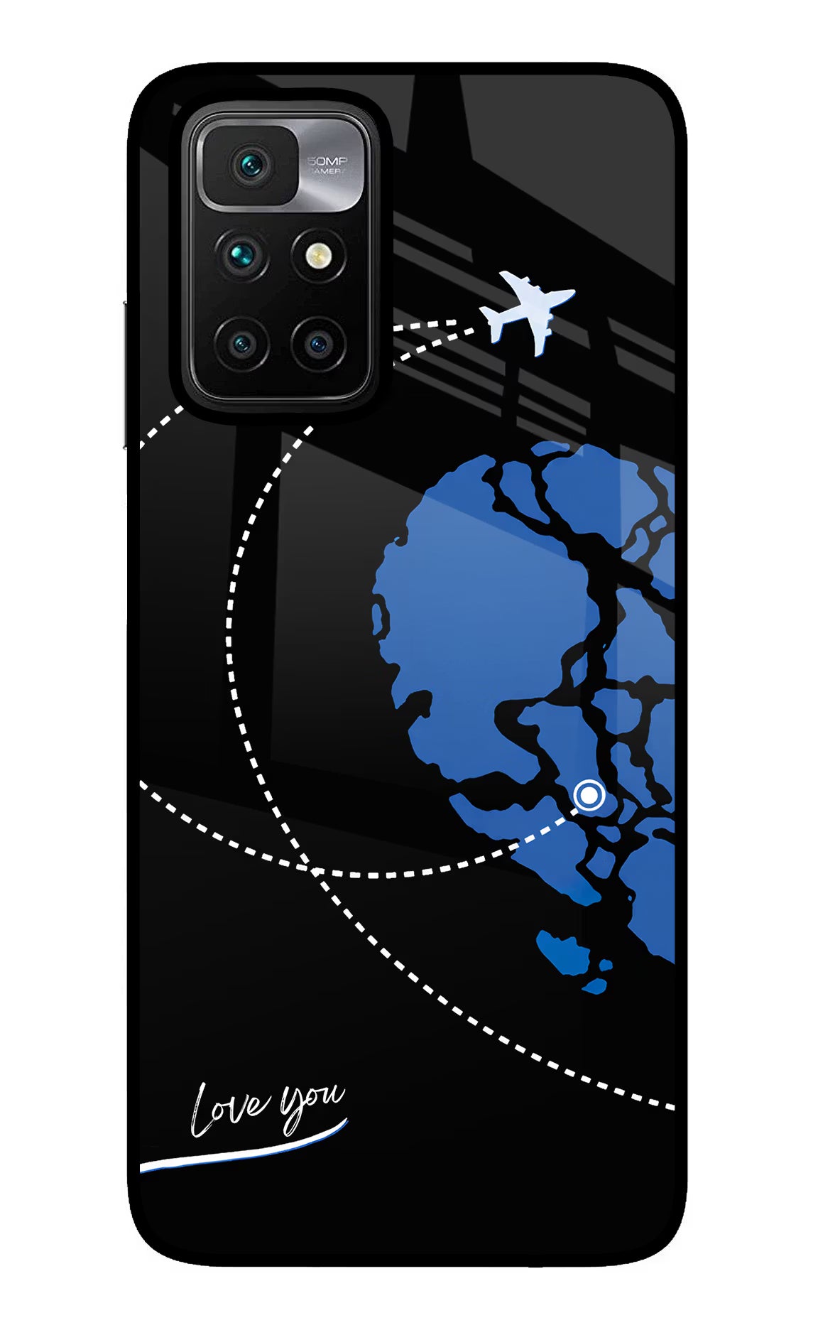 Love Orbit Redmi 10 Prime Glass Case
