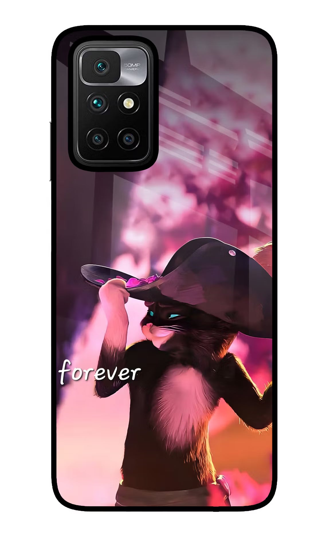 Forever Cat Redmi 10 Prime Glass Case