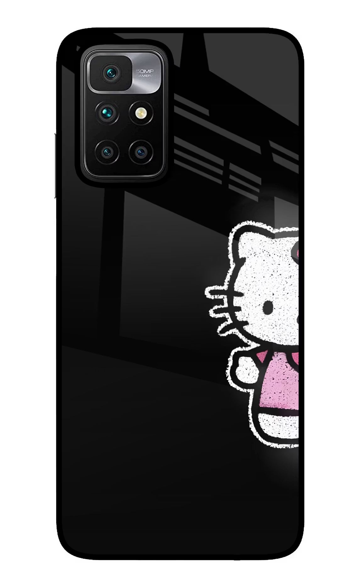 Kitty Charm Redmi 10 Prime Glass Case