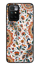 White Mayura Redmi 10 Prime Glass Case