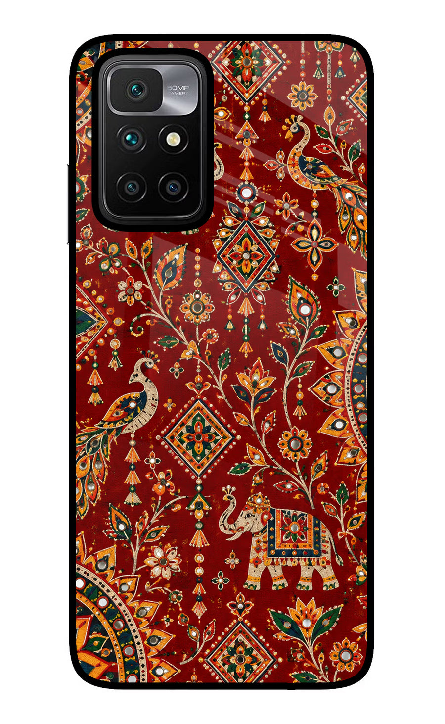 Laal Riwaaz Redmi 10 Prime Back Cover, Glass case