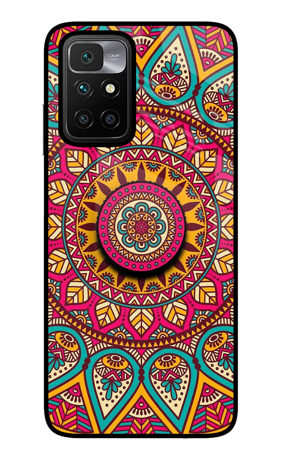 Mandala Redmi 10 Prime Pop Case, Glass case