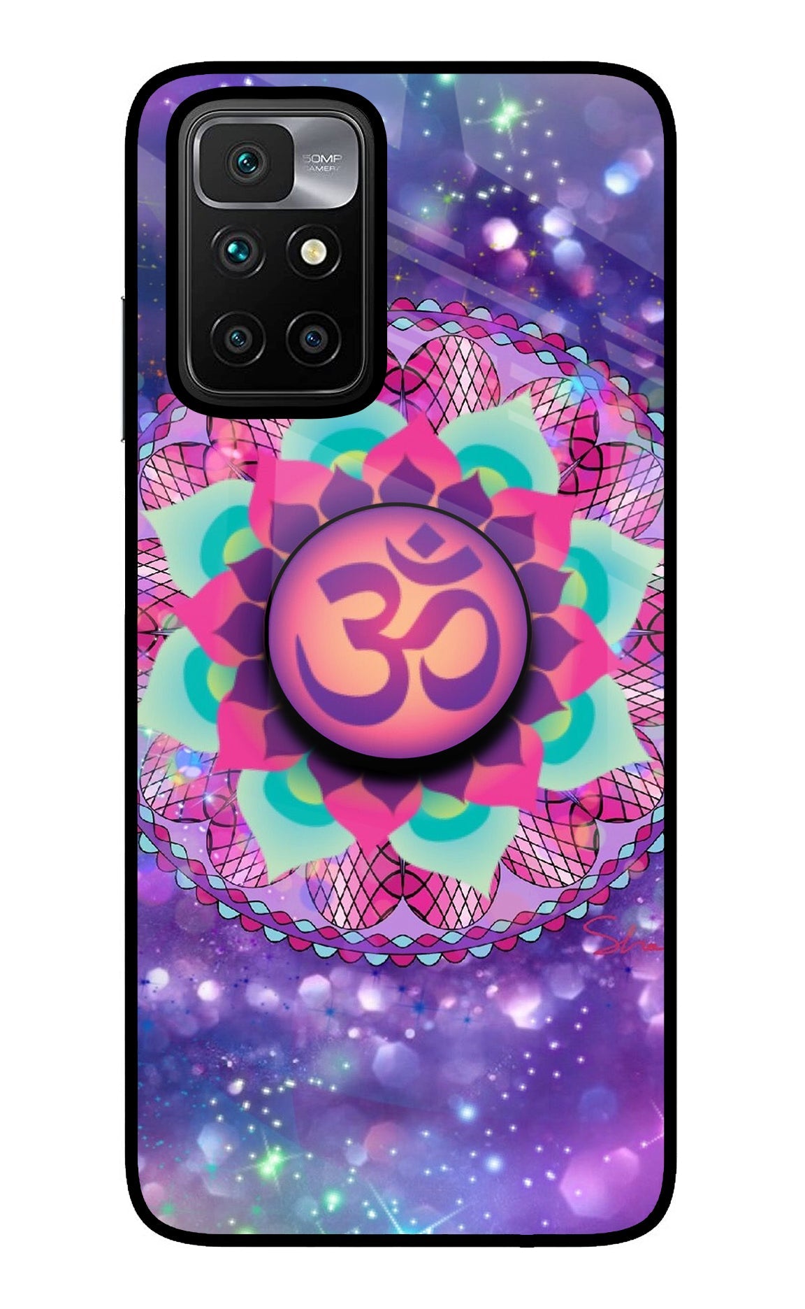 Om Purple Redmi 10 Prime Pop Case