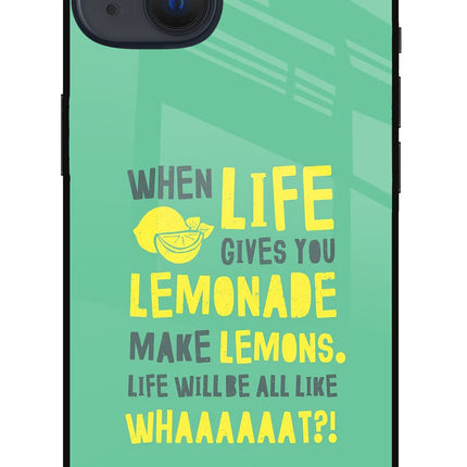 Quote iPhone 13 Glass Case Back Cover by Casekaro