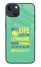 Quote iPhone 13 Glass Case Back Cover by Casekaro