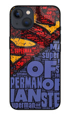 Superman iPhone 13 Glass Case Back Cover by Casekaro