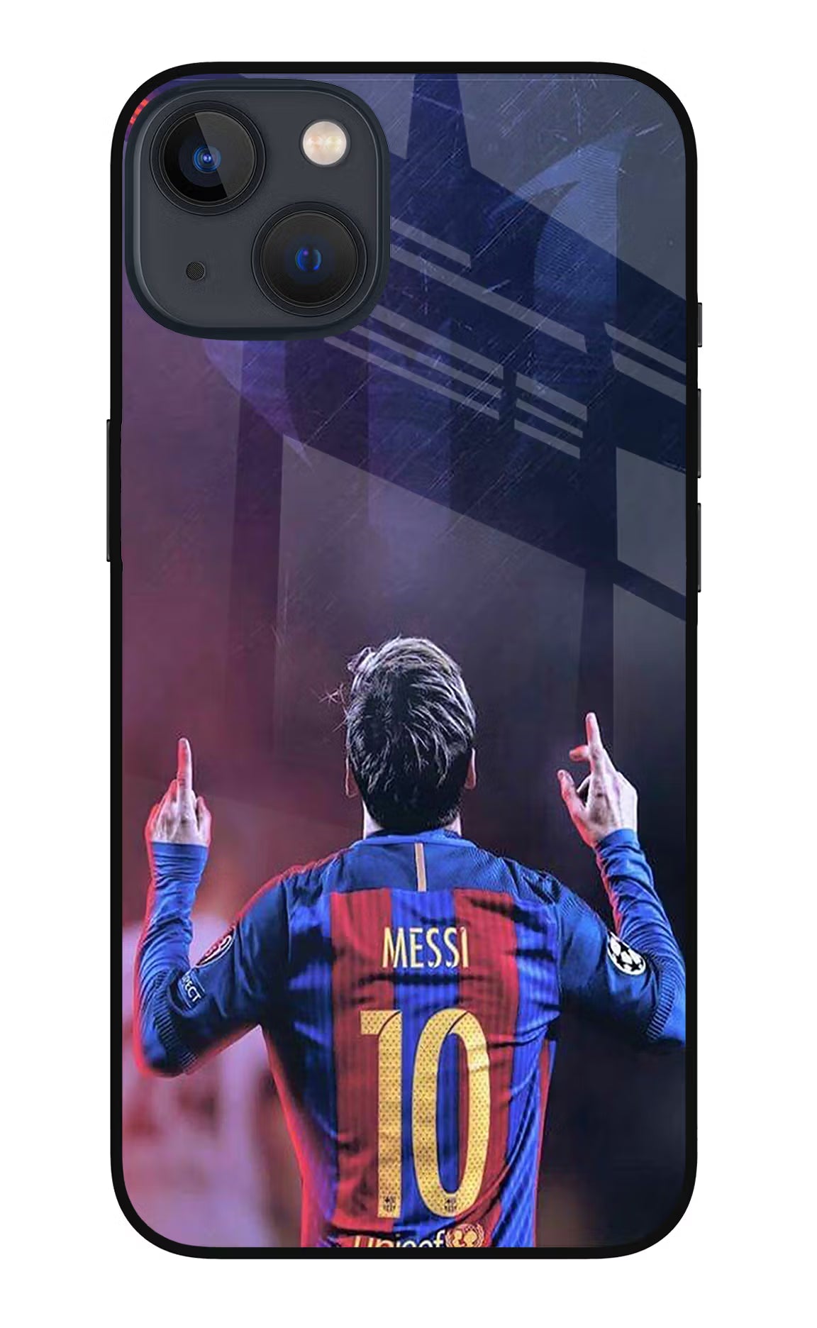 Messi iPhone 13 Glass Case Back Cover by Casekaro