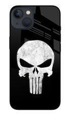 Punisher Skull iPhone 13 Glass Case Back Cover by Casekaro