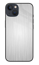 Wooden Grey Texture iPhone 13 Glass Case Back Cover by Casekaro