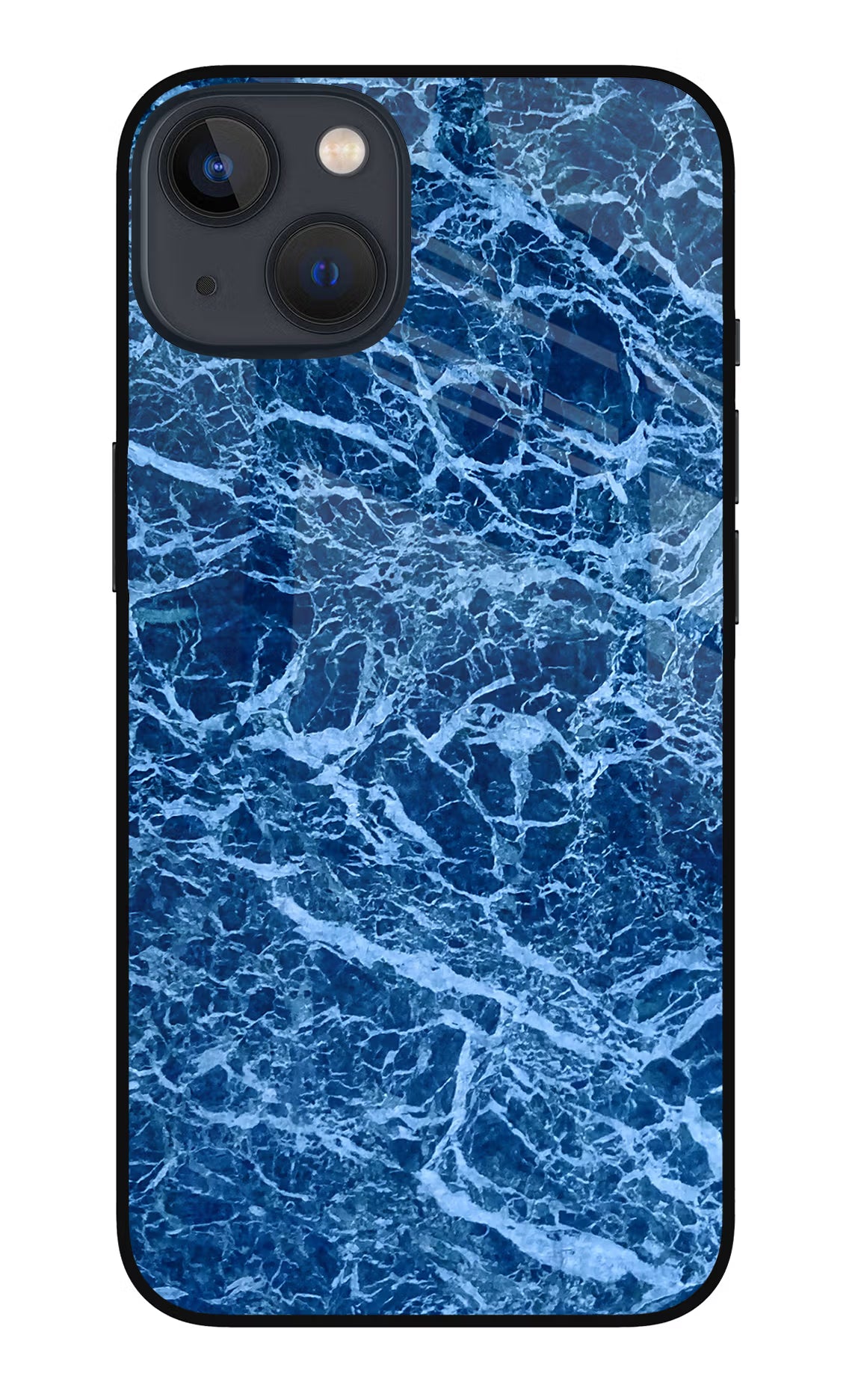 Blue Marble iPhone 13 Glass Case Back Cover by Casekaro