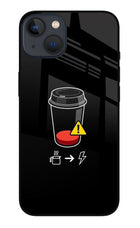 Coffee iPhone 13 Glass Case Back Cover by Casekaro