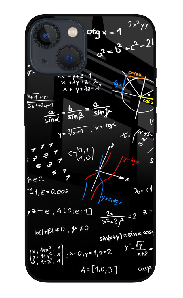 Mathematics Formula iPhone 13 Glass Case Back Cover by Casekaro